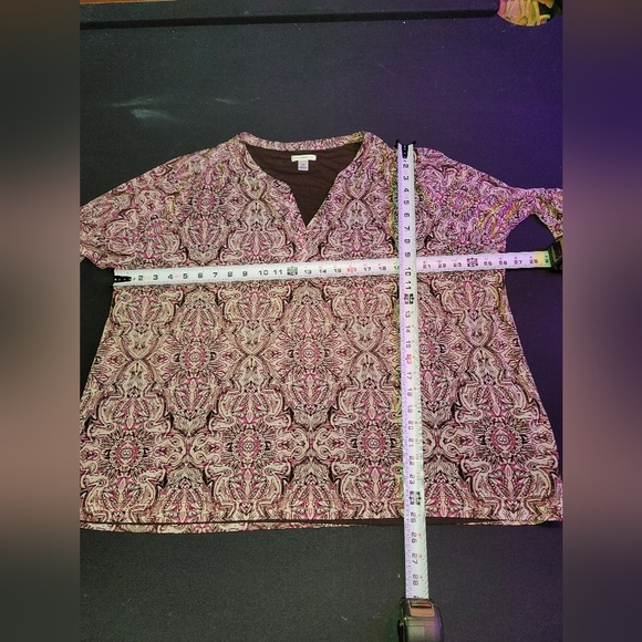 Croft&Barrow Women's Multicolor Top Dress 3X - Picture 12 of 12